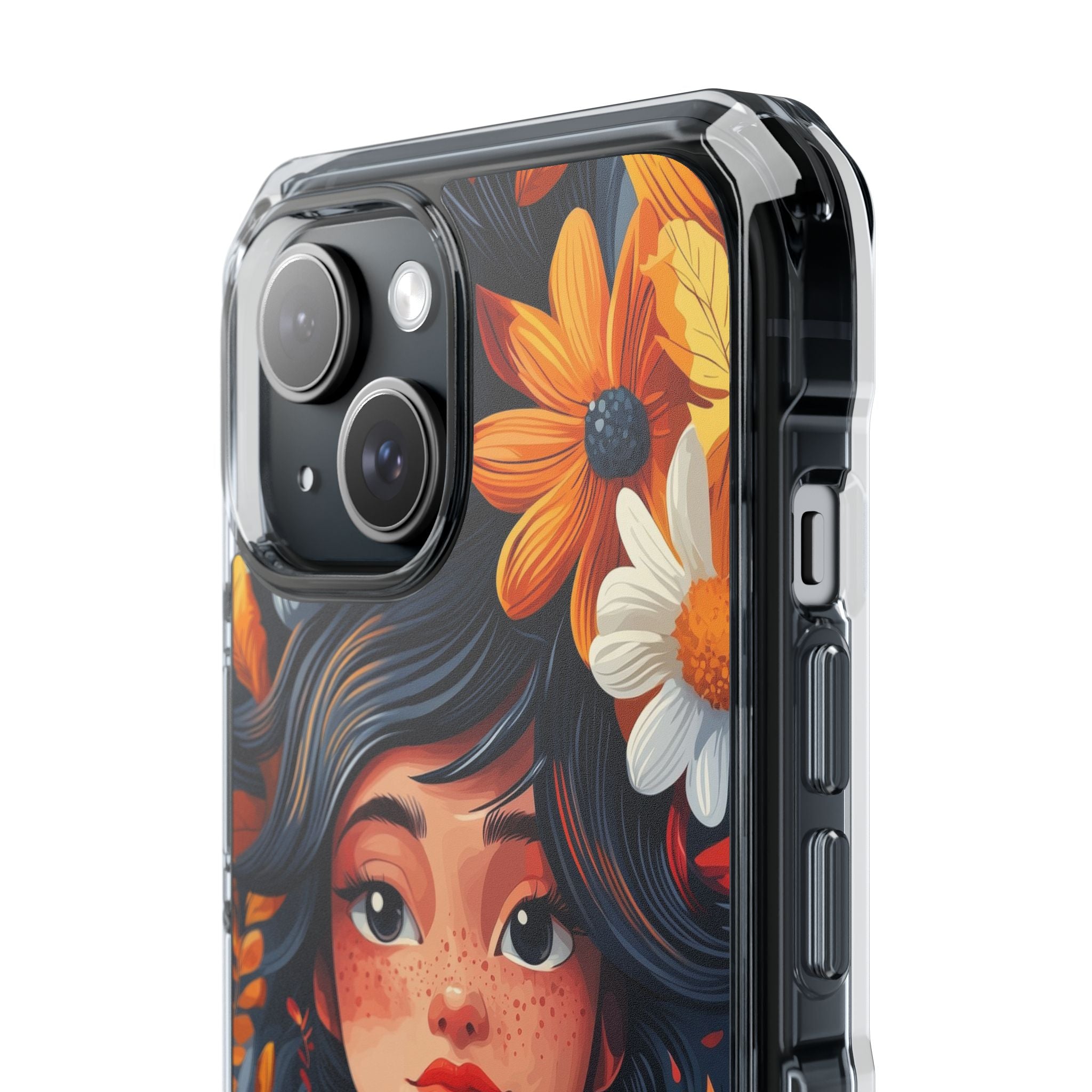 Floral Girl Smiles iPhone Case - Impact