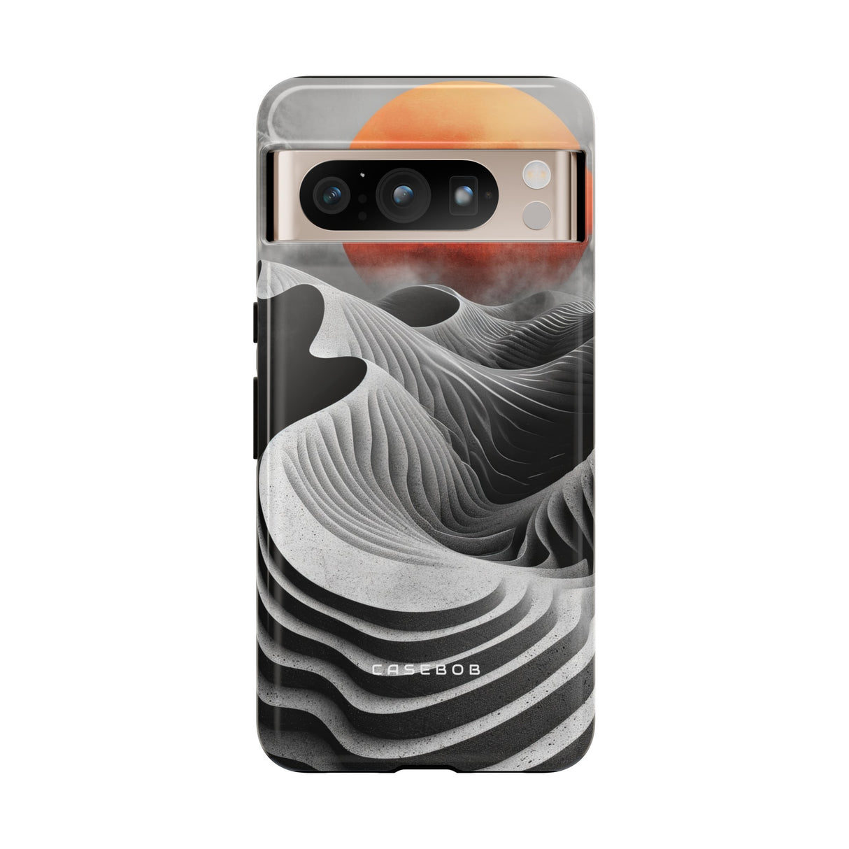 Orange Moon Illusion - Protective Phone Case