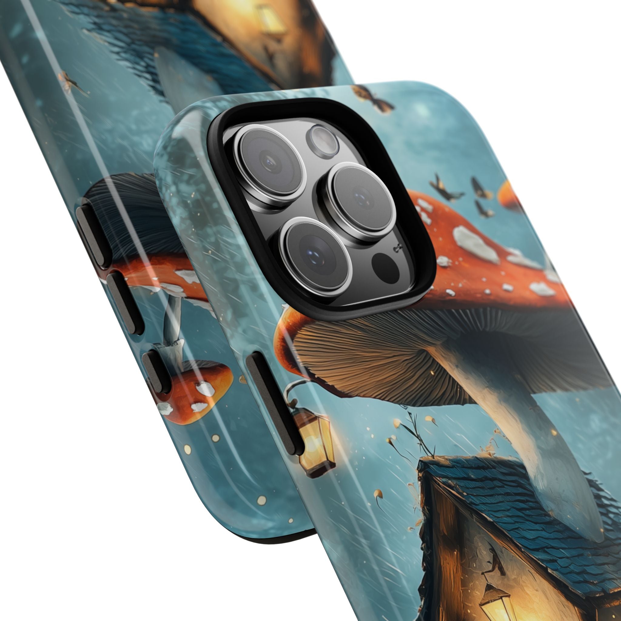 Mushroom House Glows - iPhone Case