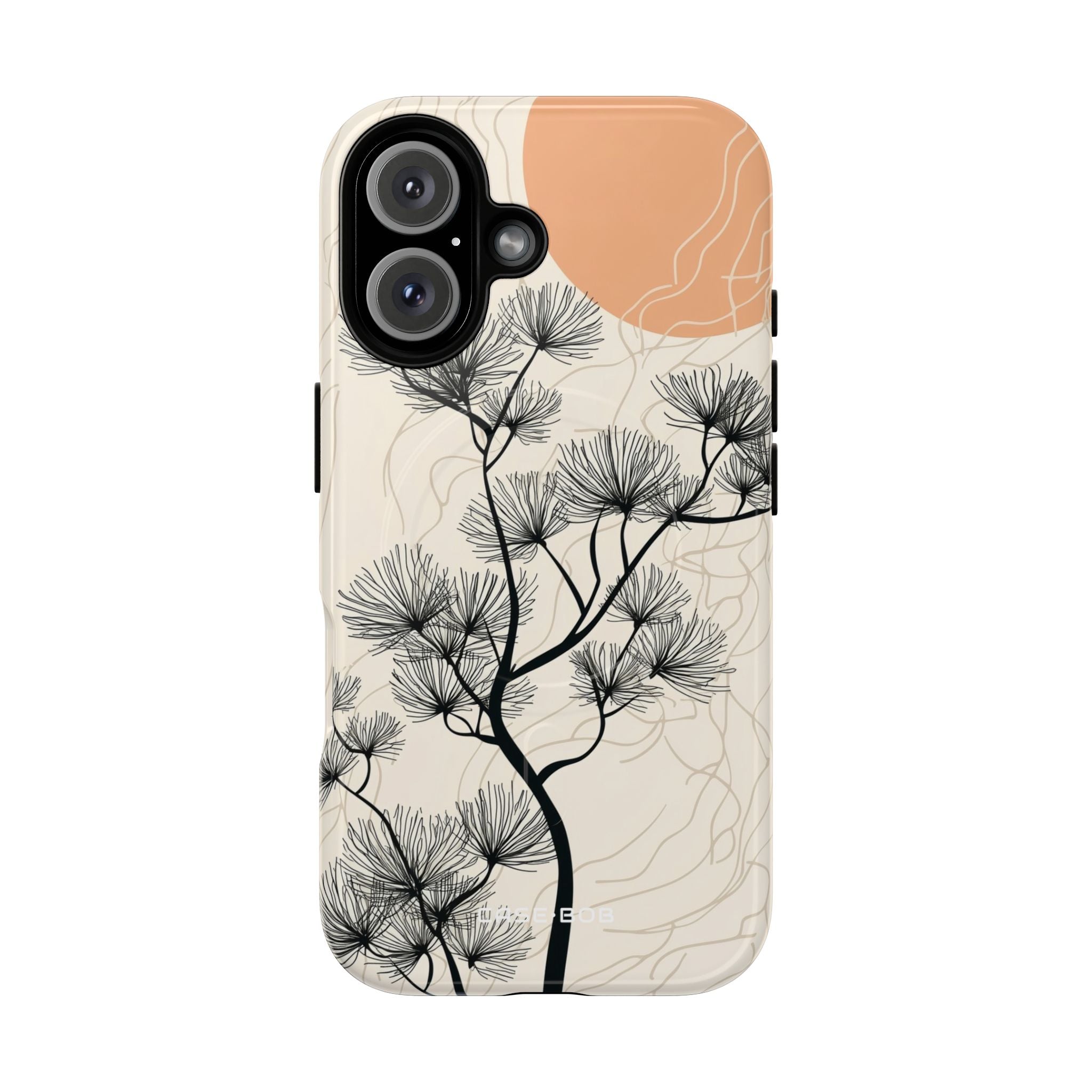 Spiky Tree Sunset iPhone 16 Case - Tough+