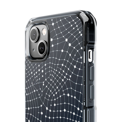 Warped Grid Web iPhone 14 - Impact Clear+