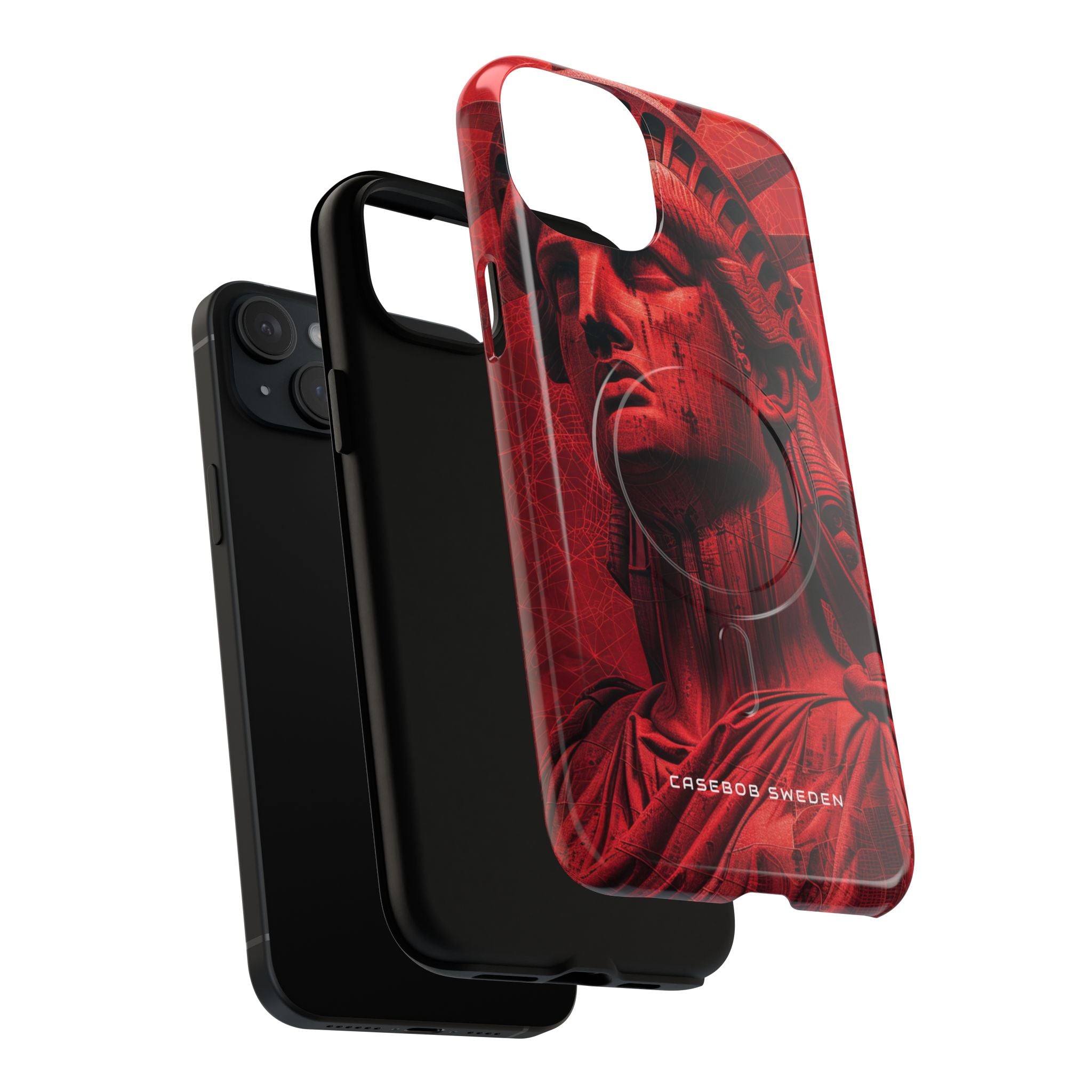 Zen Red Liberty Vision iPhone 15 | Tough+ Phone Case