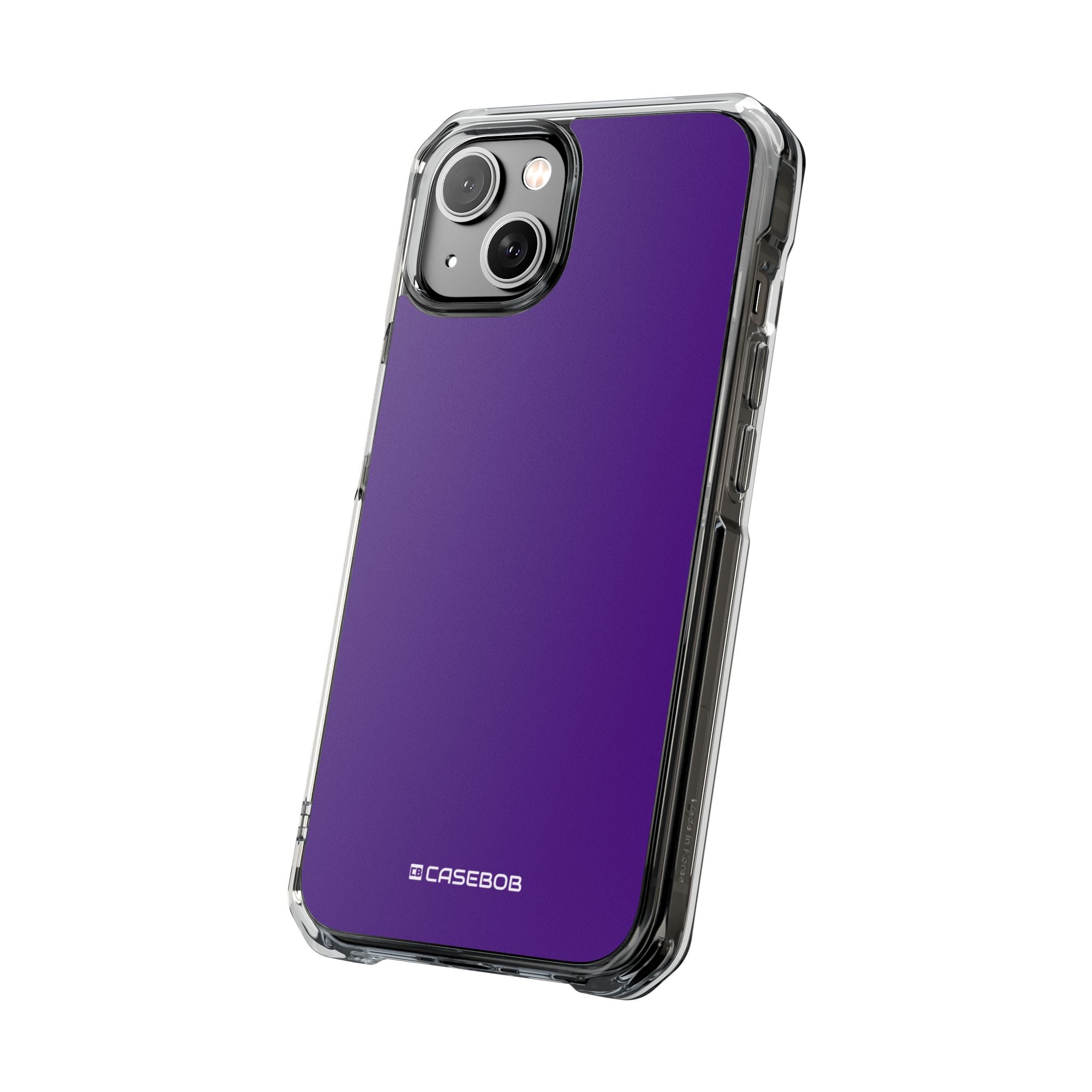 Indigo Color - Clear Impact Case for iPhone