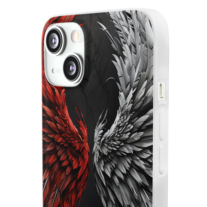 Crimson White Wings iPhone 13 - Soft