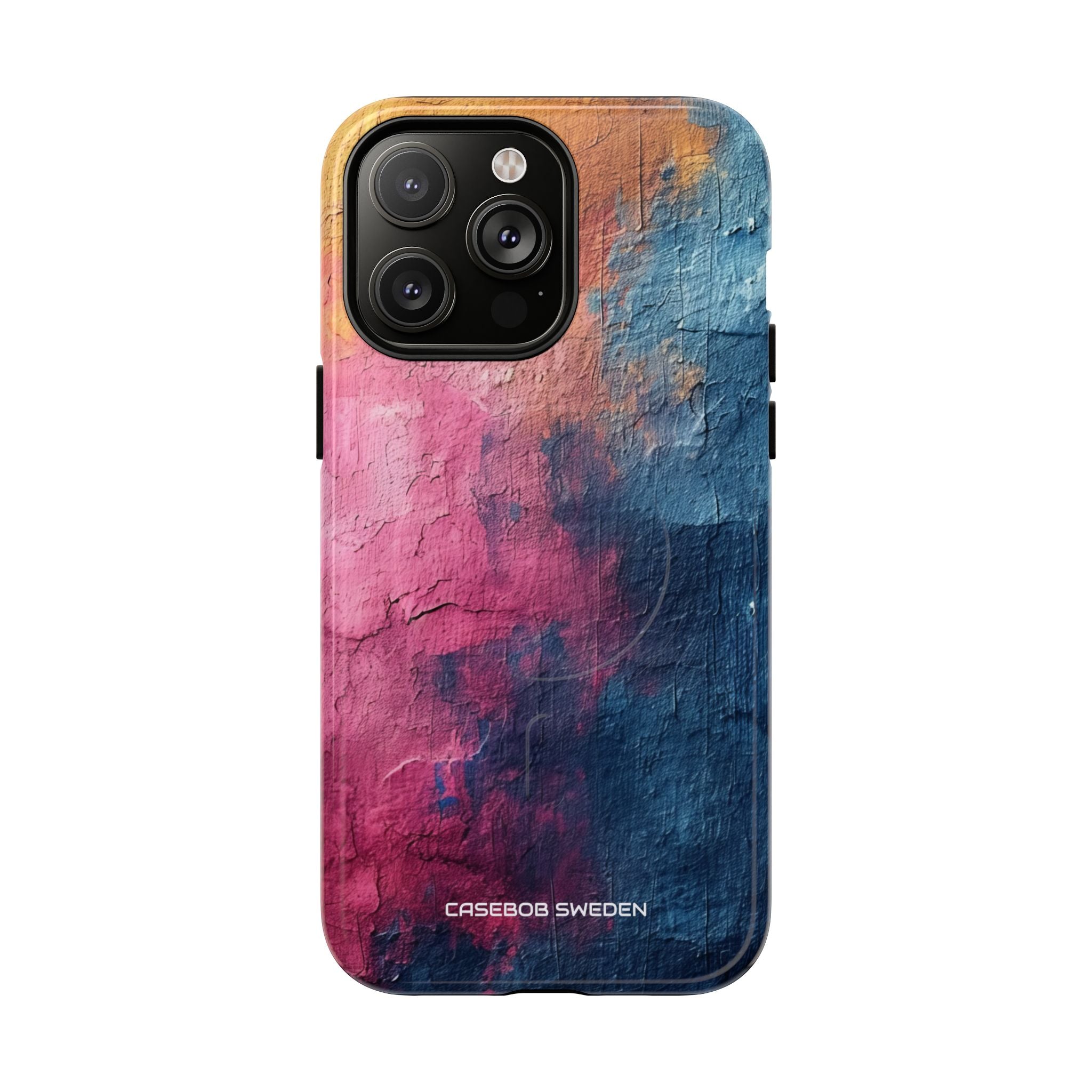 Blue Pink Abstract - Tough + MagSafe® iPhone 14 Phone Case