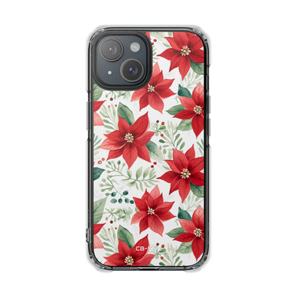 Poinsettias Bloom Bright iPhone Case - Impact