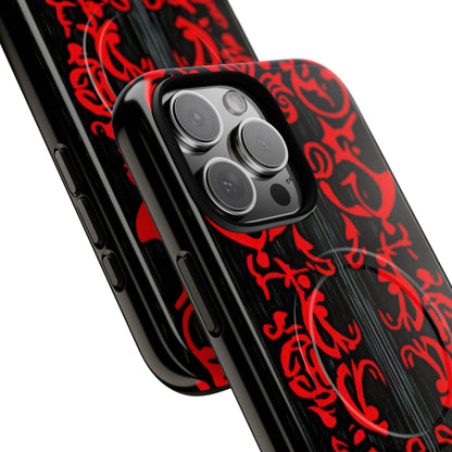 Gothic Crimson Symmetry iPhone 16  Tough+ Phone Case