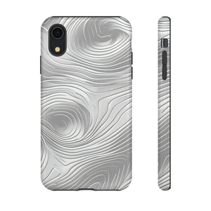 Sleek Grey Abstract Lines Case - Protective Phone Case