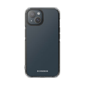 Charcoal Black | Phone Case for iPhone (Clear Impact Case - Magnetic)