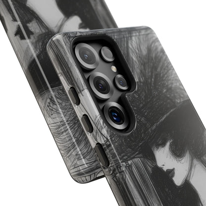 Vintage Feather Elegance Samsung S25 - Tough