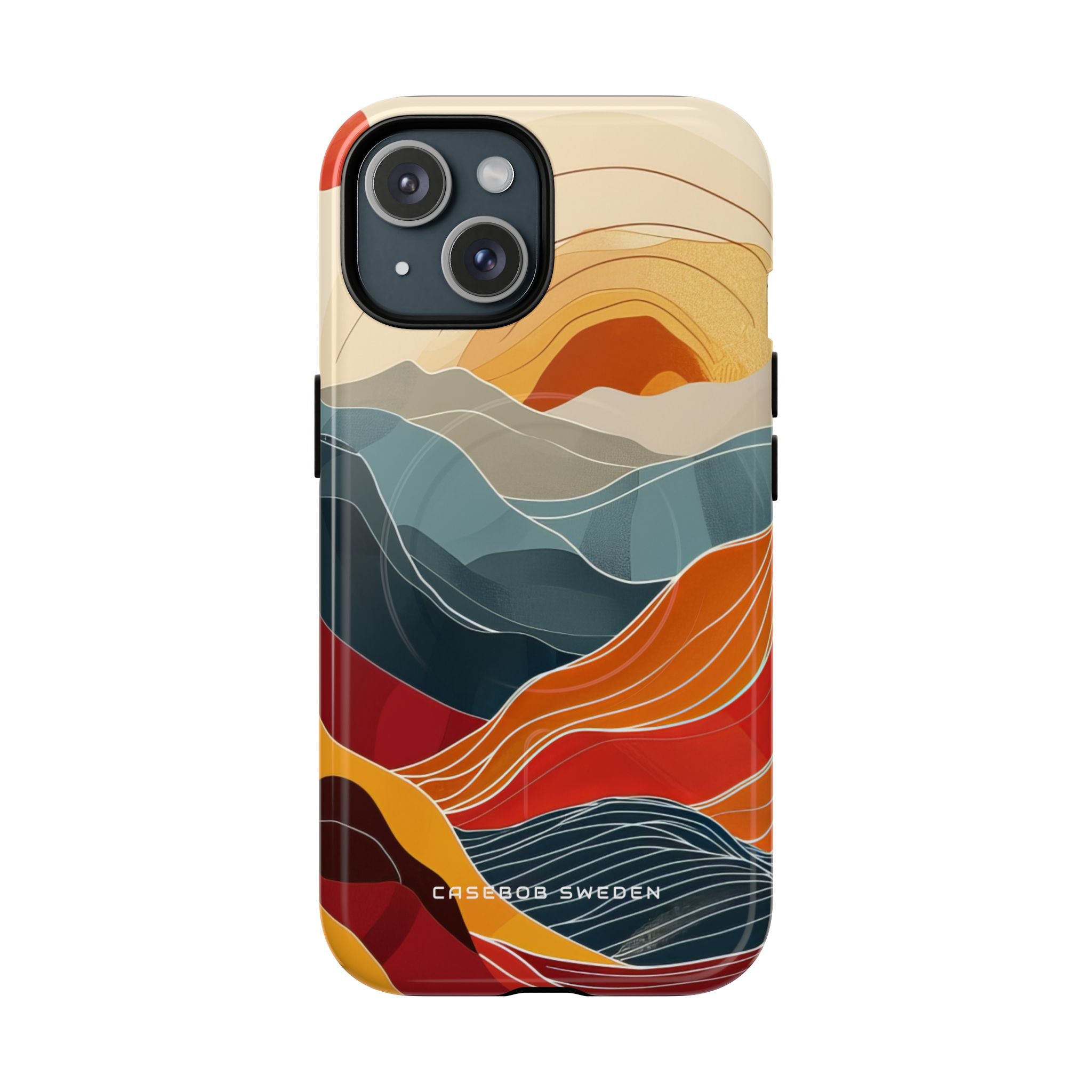 Harmonic Flow of Lines and Color iPhone 15  Tough+ Phone Case