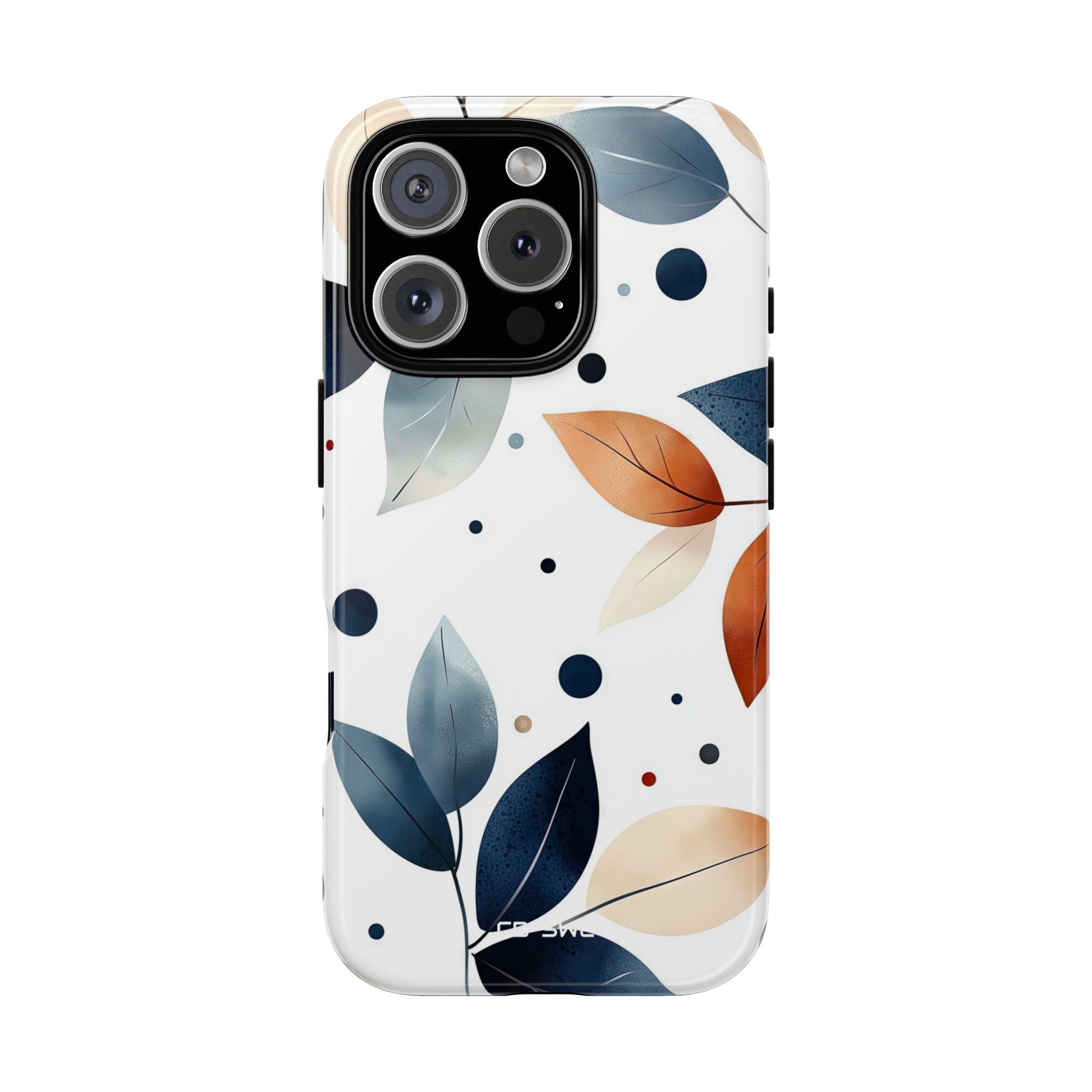 Leaves And Circles - iPhone Case