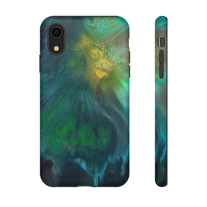 Beryll Green Ink Art iPhone Case (Protective) iPhone XR Matte Phone Case