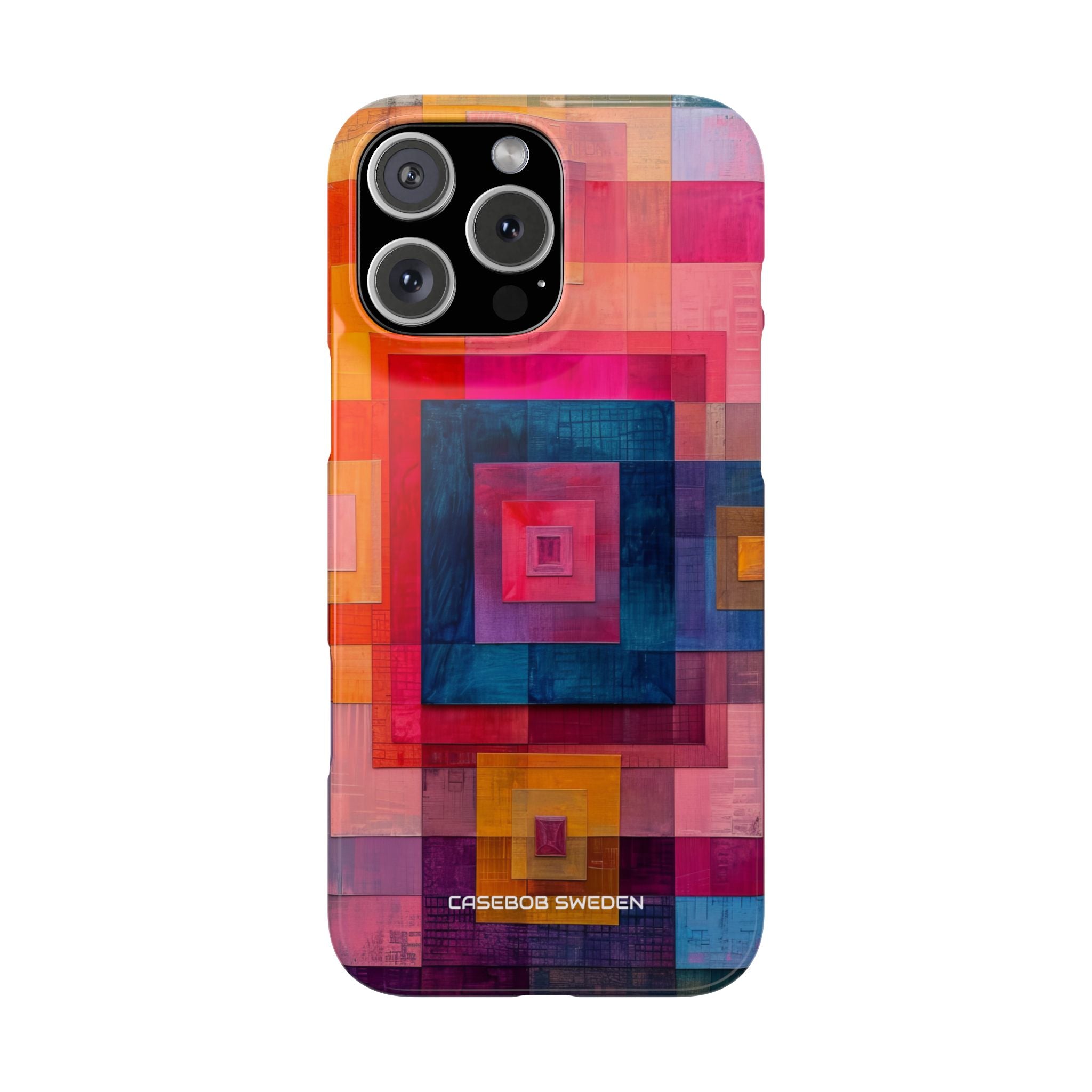 Vibrant Geometry - Slim iPhone 16 Phone Case