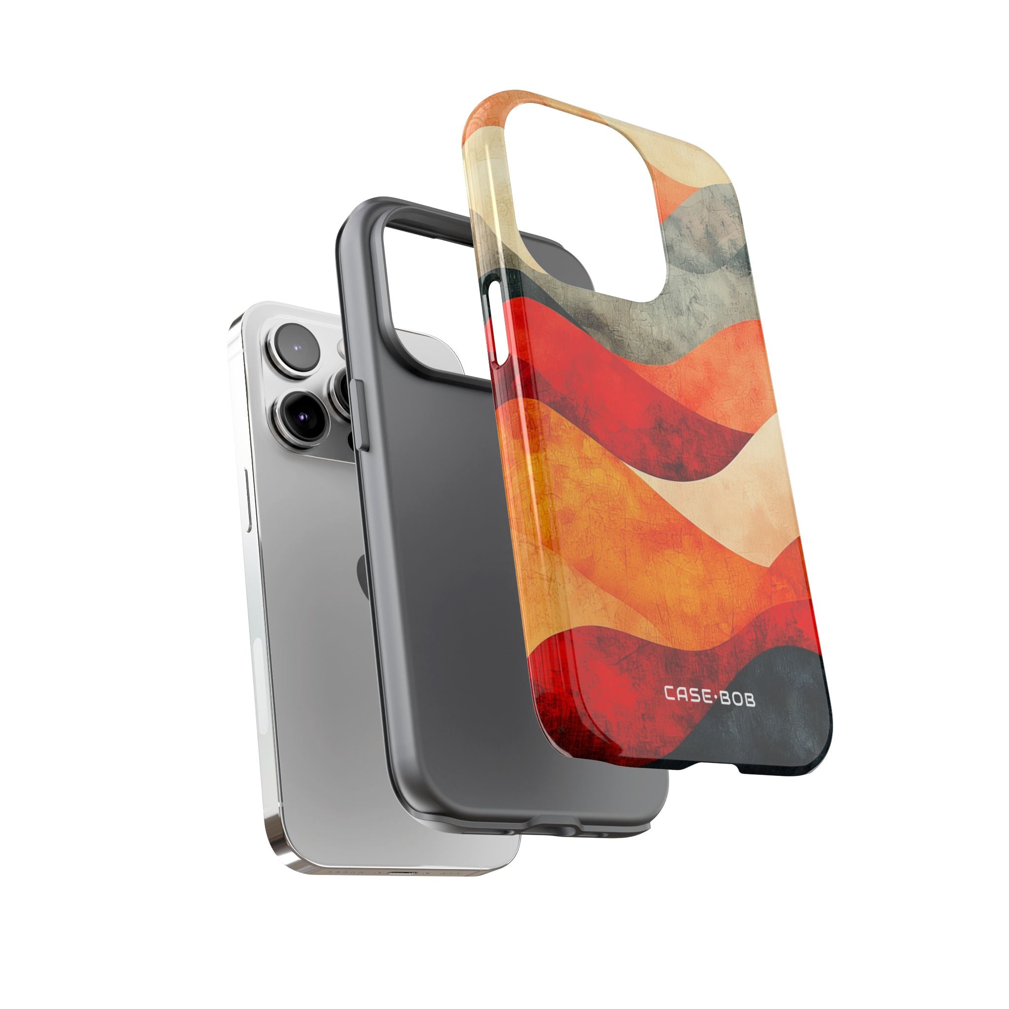 Cracked Wave Sunset iPhone 14 Pro Case - Tough