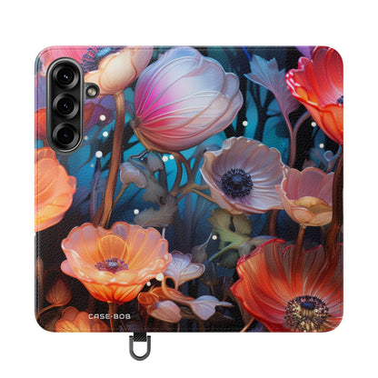 Glowing Petals - Samsung S25 Case - Wallet