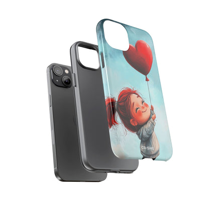 Joyful Girl Flies - iPhone Case