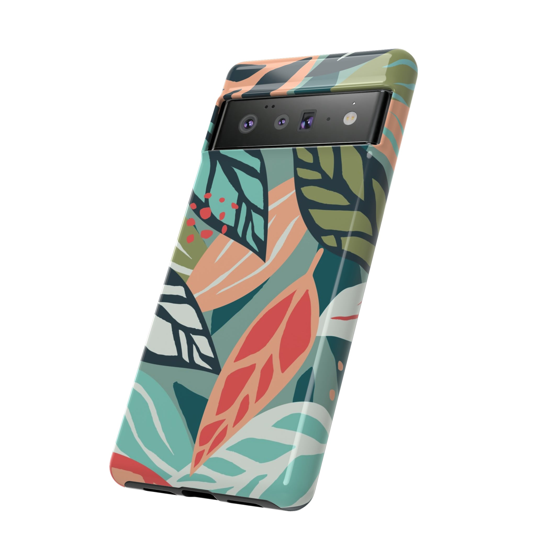 Mixed Tropical Leaf - Protective Phone Case