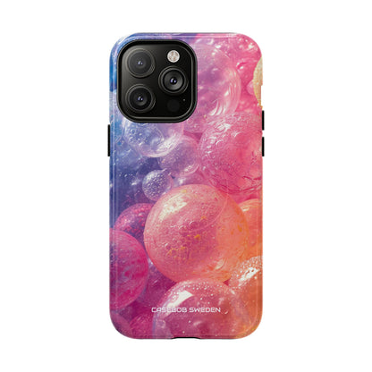 Pink Blue Glossy Spheres - Tough + MagSafe® iPhone 14 Phone Case