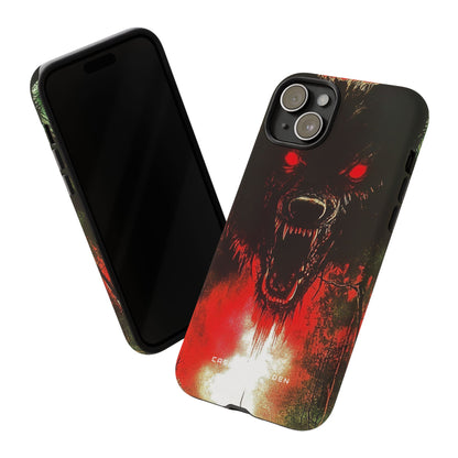 Bloodmoon Wolf's Lament iPhone 15 - Tough Phone Case