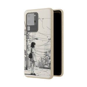 Urban Solitude Sketch | Biodegradable Phone Case