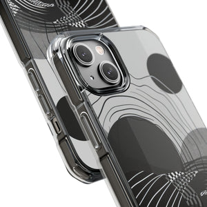 Monochrome Dynamics - Phone Case for iPhone (Clear Impact - Magnetic)