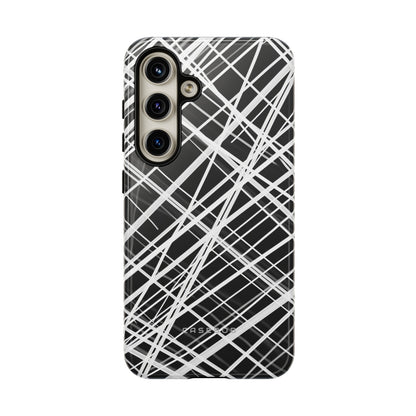 White Line Elegance - Protective Phone Case