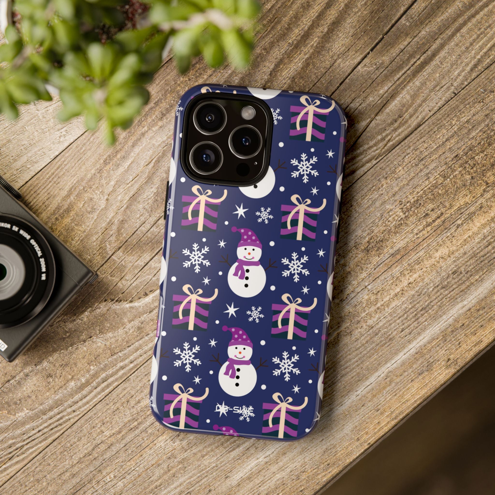 Snowmen Gift Giving - iPhone Case