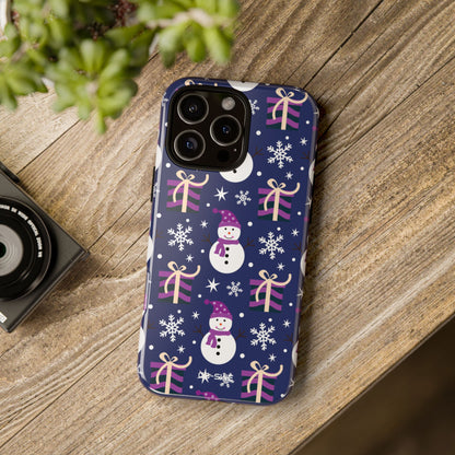 Snowmen Gift Giving - iPhone Case