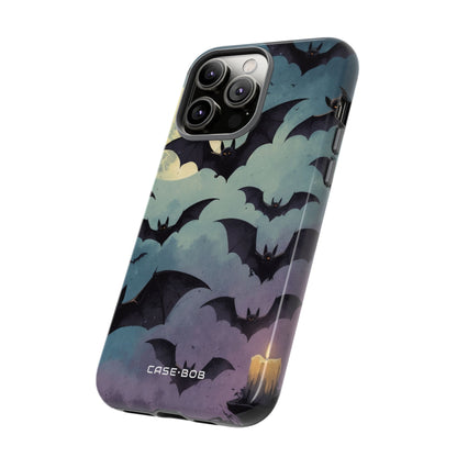 Glowing Bat Swarm iPhone 14 Pro Max Case - Tough