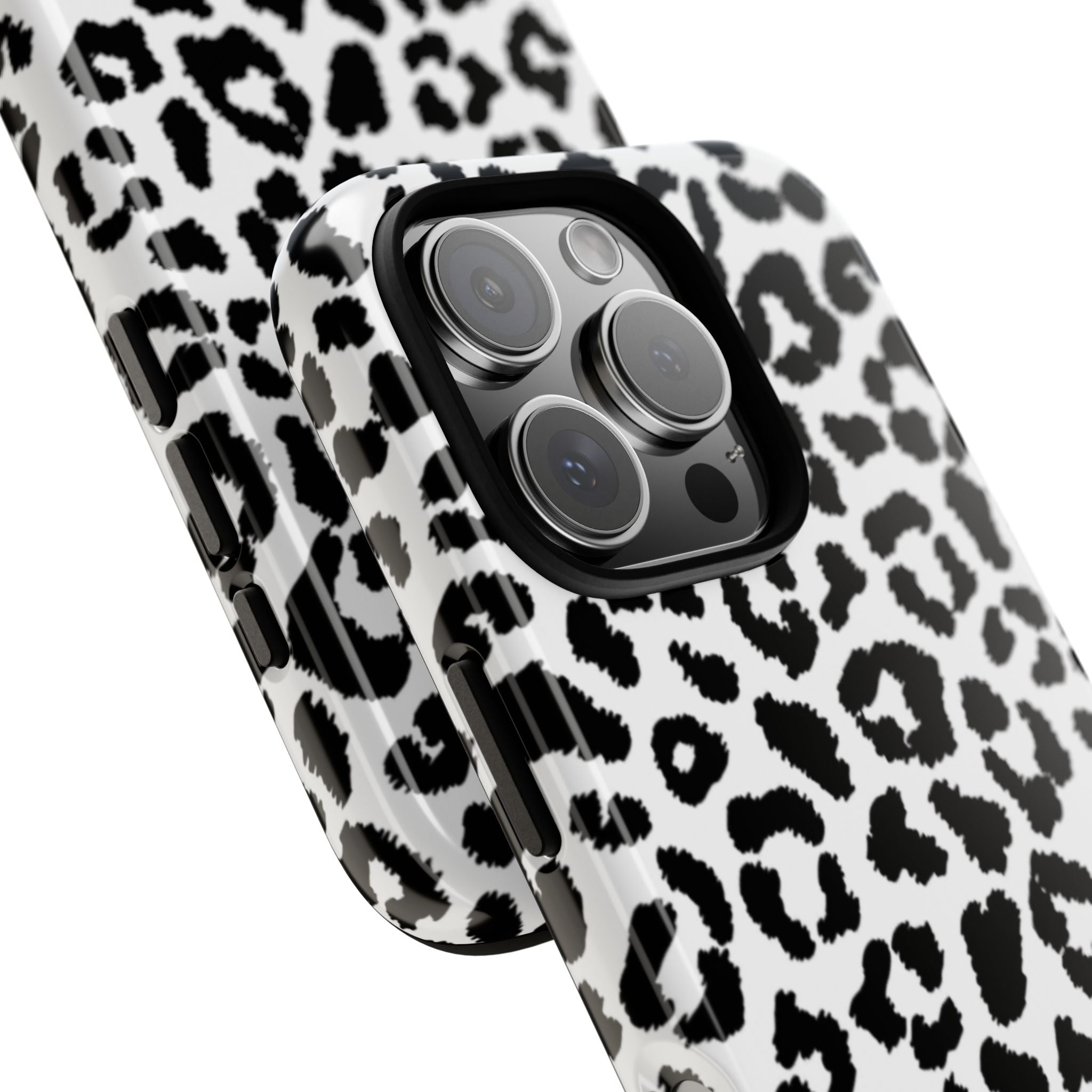 Monochrome Leopard Essence - iPhone Case