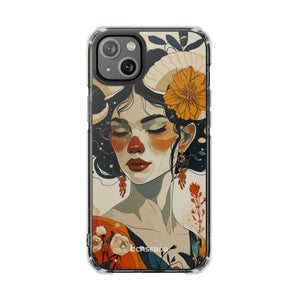 Mystical Bloom - Phone Case for iPhone (Clear Impact - Magnetic)