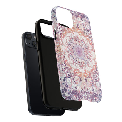 Purple Pink Mandala - Tough + MagSafe® iPhone 14 Phone Case