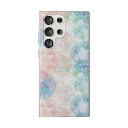 Pastel Geometry Background - Flexi Samsung S23 Phone Case