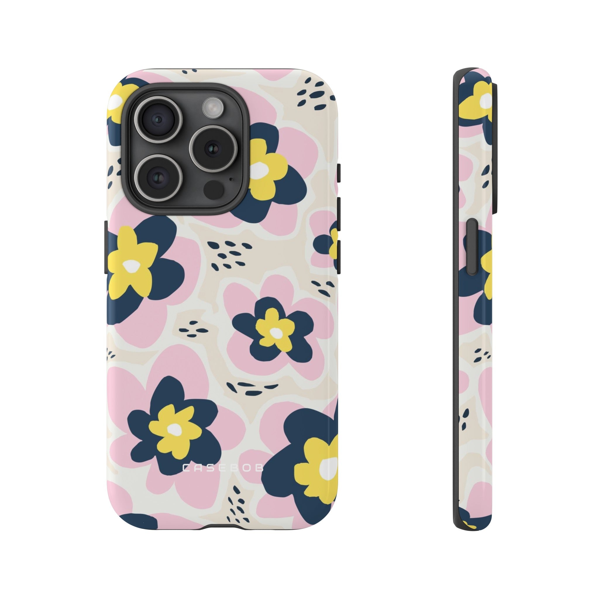 Pink Happy Flower - Protective Phone Case