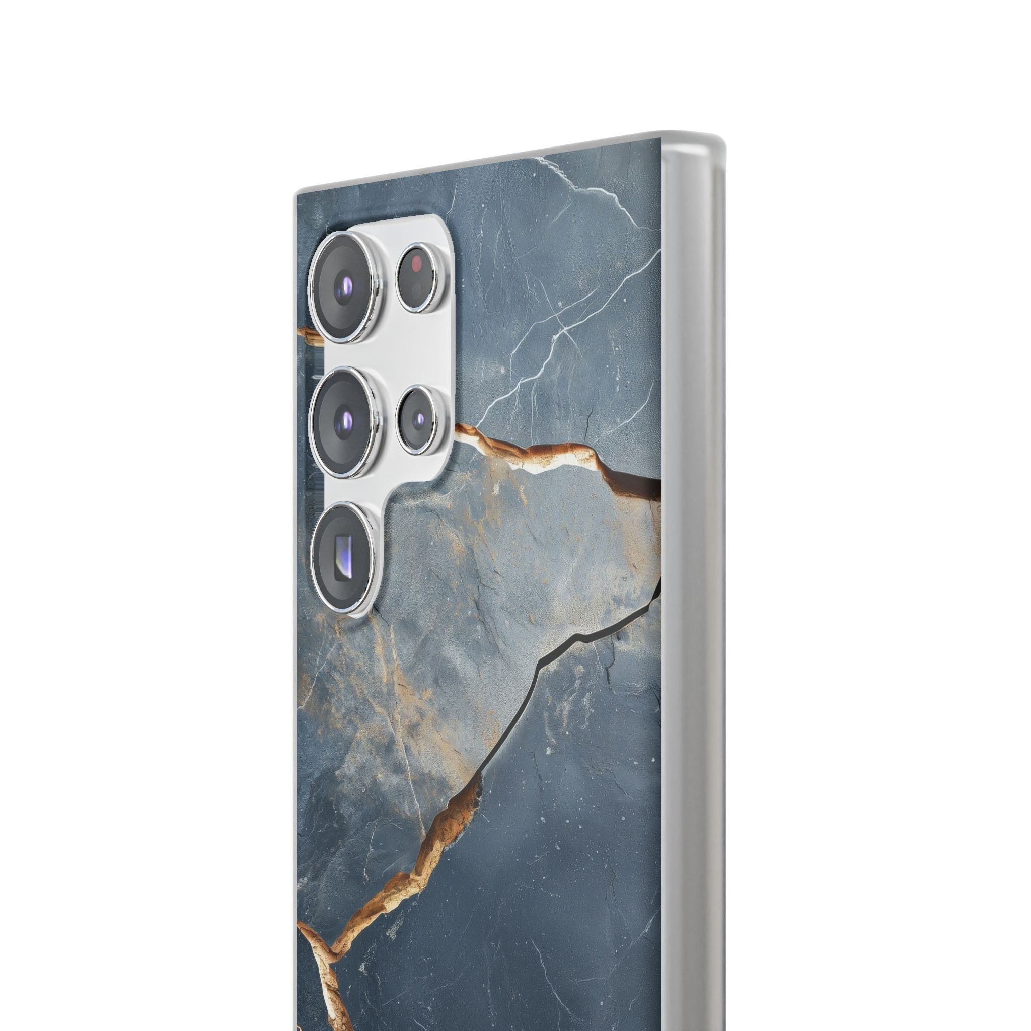 Jagged Vein Navy Samsung S23 Ultra Case - Soft