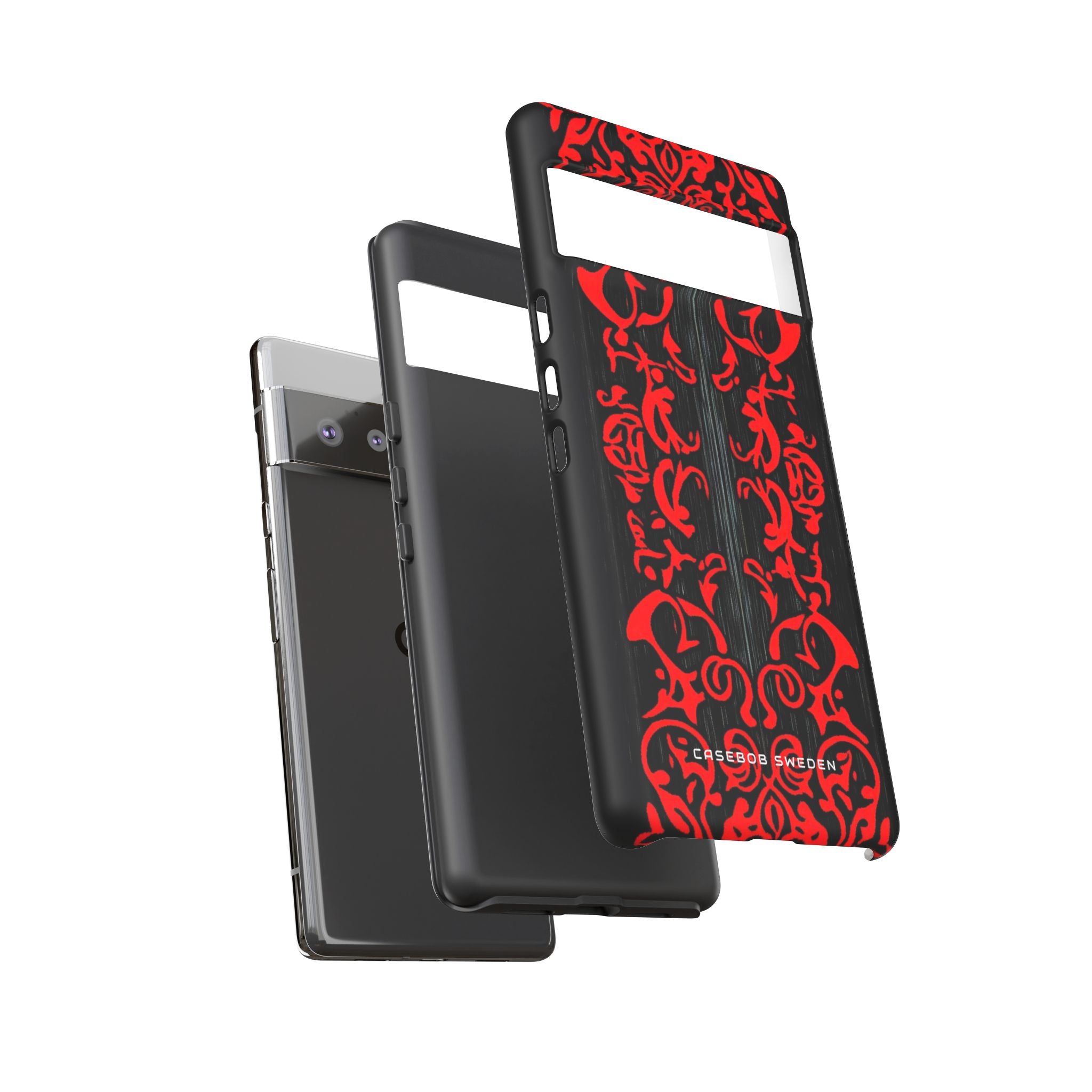 Gothic Crimson Symmetry Google Pixel 6 - Tough Phone Case