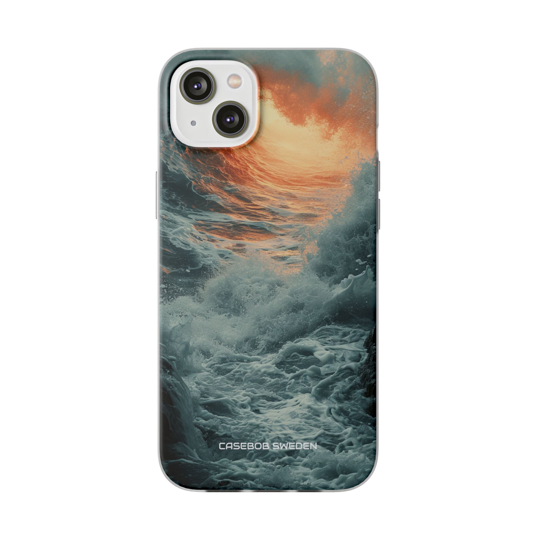 Fiery Wave Power - Flexi iPhone 14 Phone Case