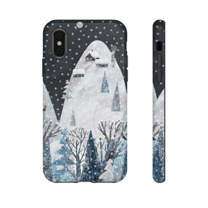 Cute Winter Landscape - Protective Phone Case