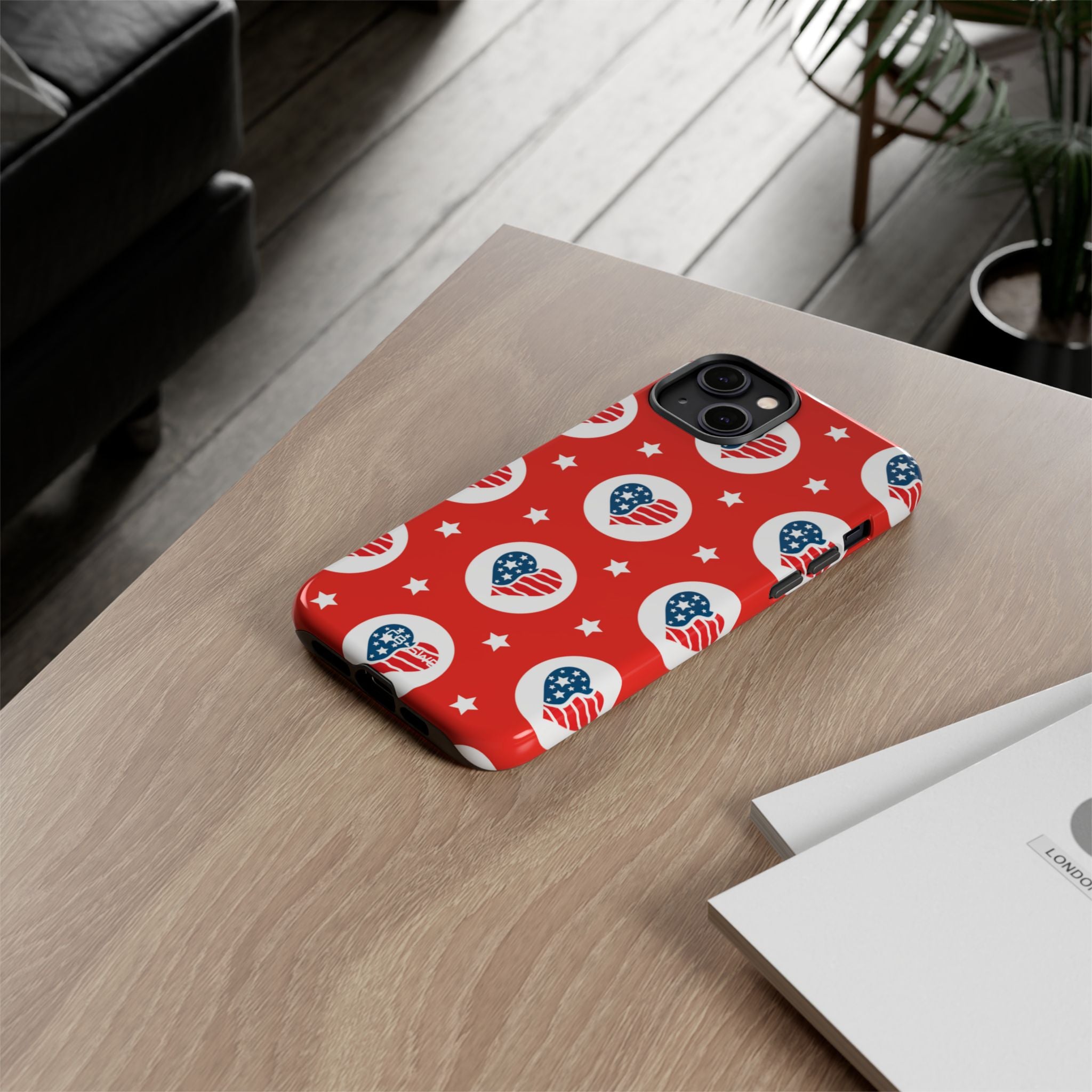 Hearts Celebrate Freedom - iPhone Case