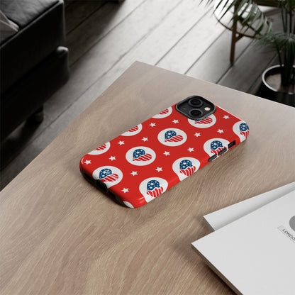 Hearts Celebrate Freedom - iPhone Case