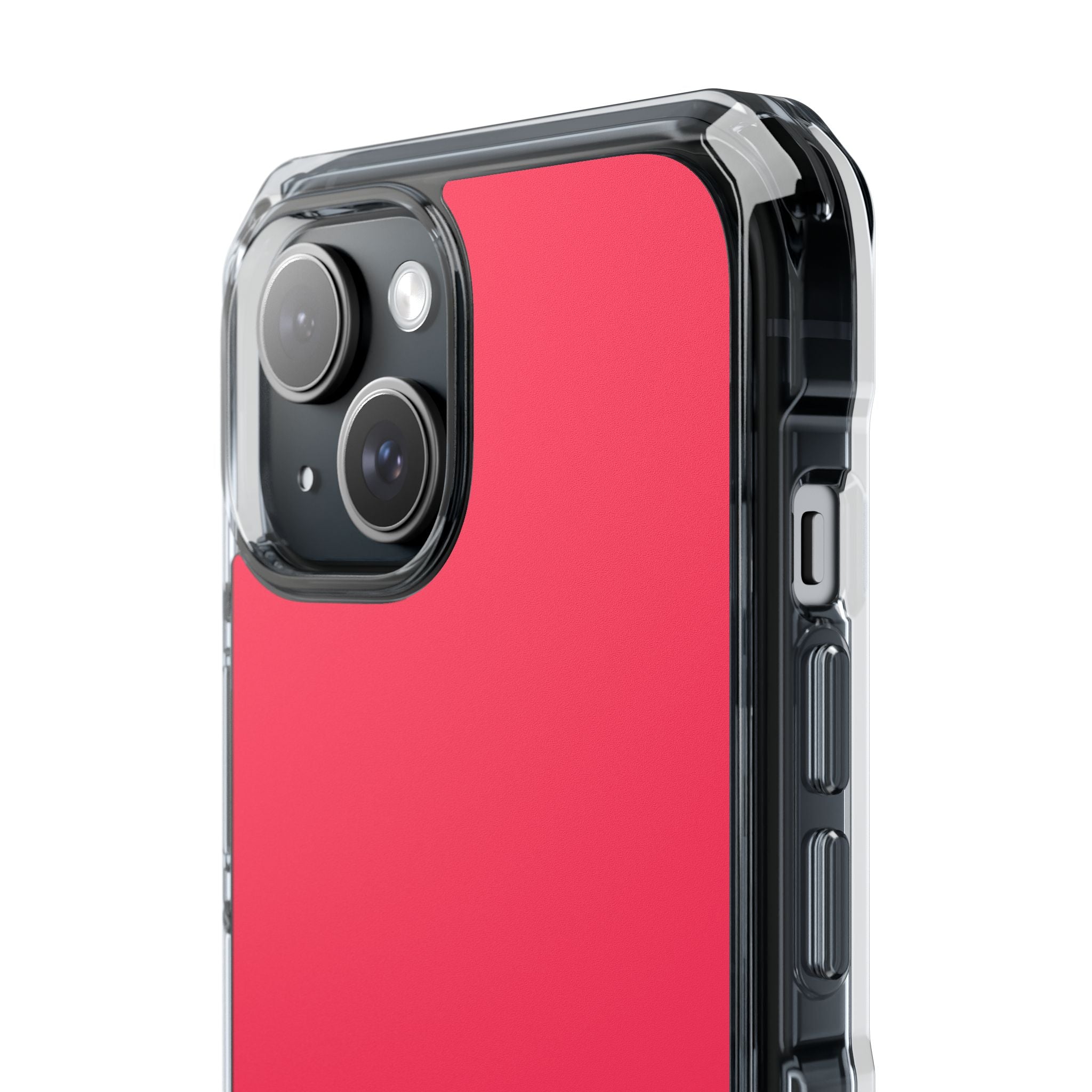 Raspberry Red - Clear Impact Case for iPhone