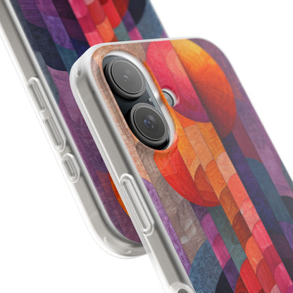 Purple Orange Abstract - Flexi iPhone 16 Phone Case