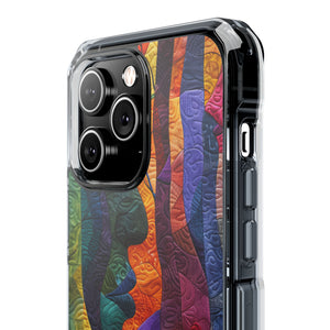 Interwoven Vibrance - Phone Case for iPhone (Clear Impact - Magnetic)