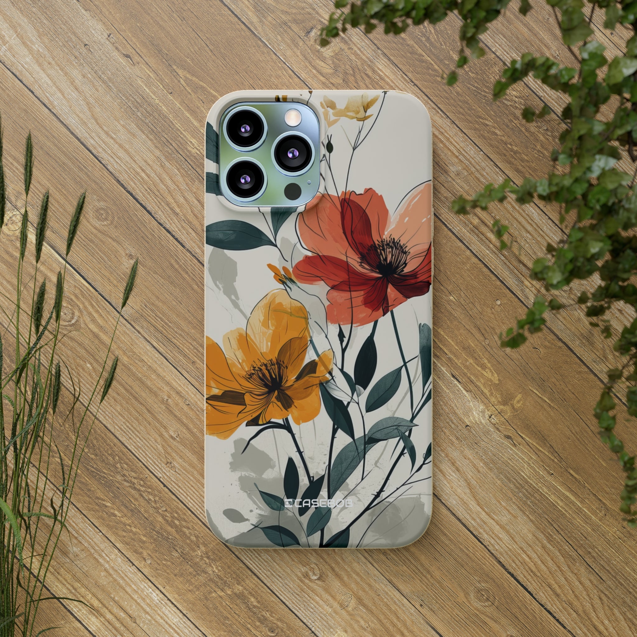 Serene Floral Harmony | Biodegradable Phone Case