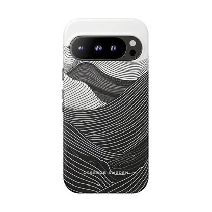 Flowing Topographic Lines Google Pixel 9 - Tough Phone Case