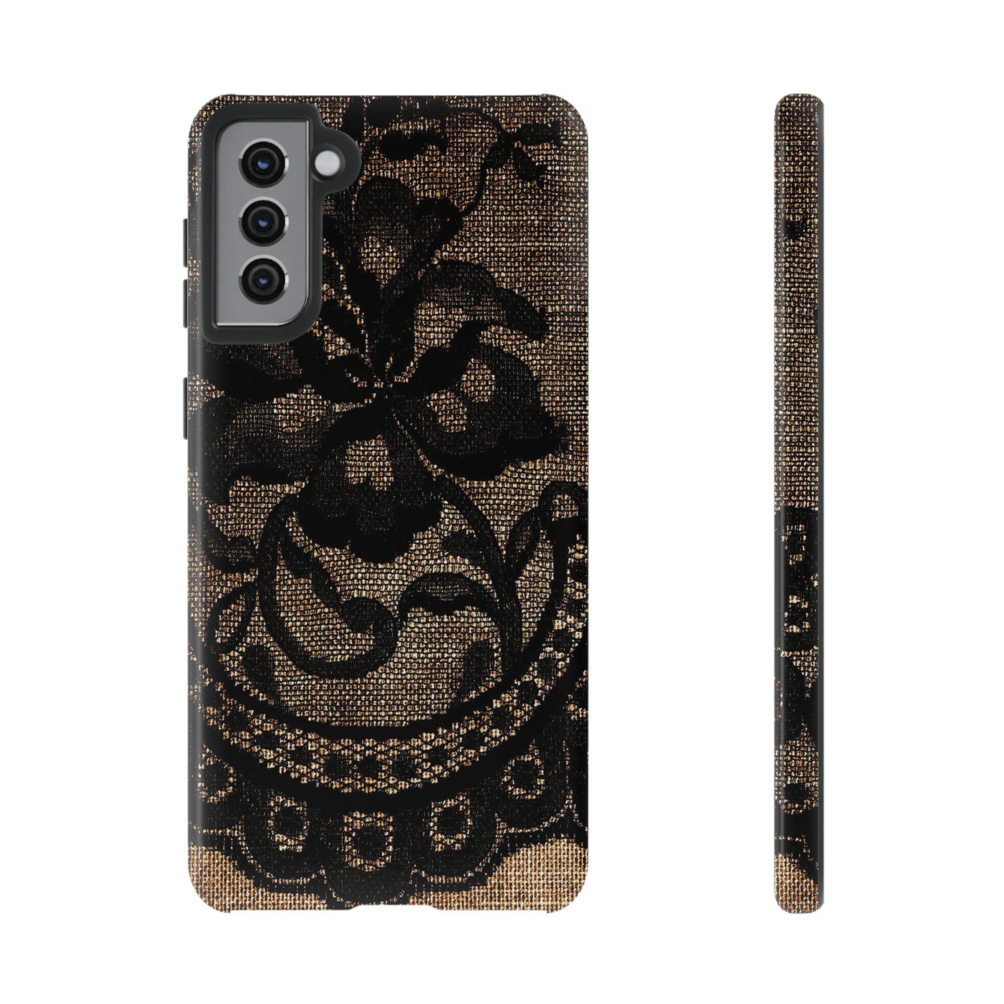 Broomrose Gothic Flower - Protective Phone Case