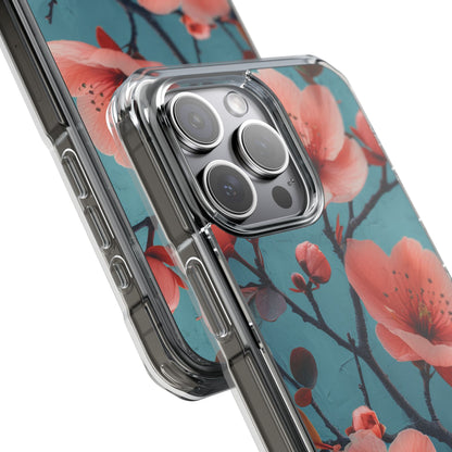 Floral Harmony Burst iPhone 15 - Clear Impact Phone Case