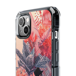 Living Coral Design | Handyhülle für iPhone (Clear Impact Case – magnetisch) 