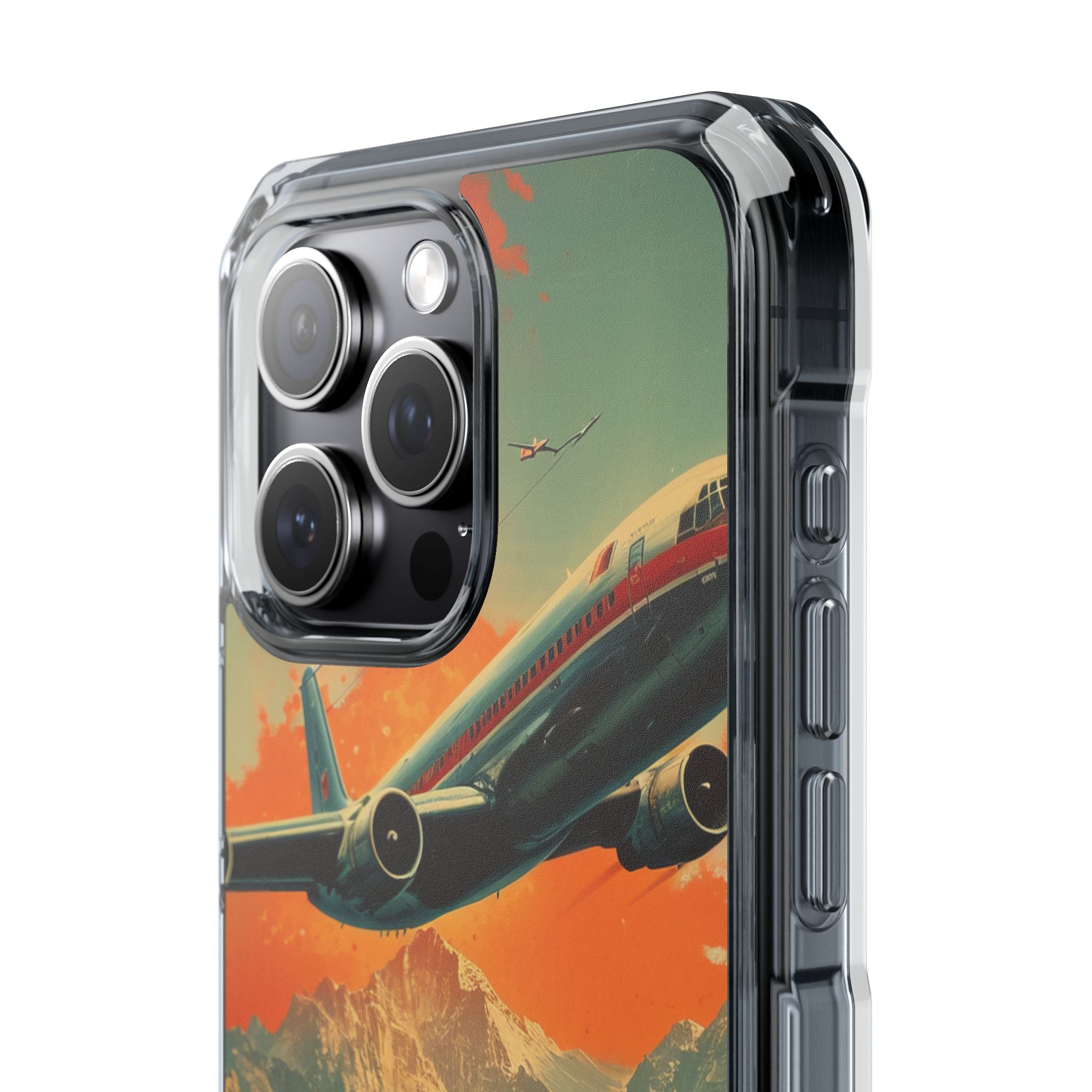 Vintage Skyward Adventure iPhone 15 - Clear Impact Phone Case